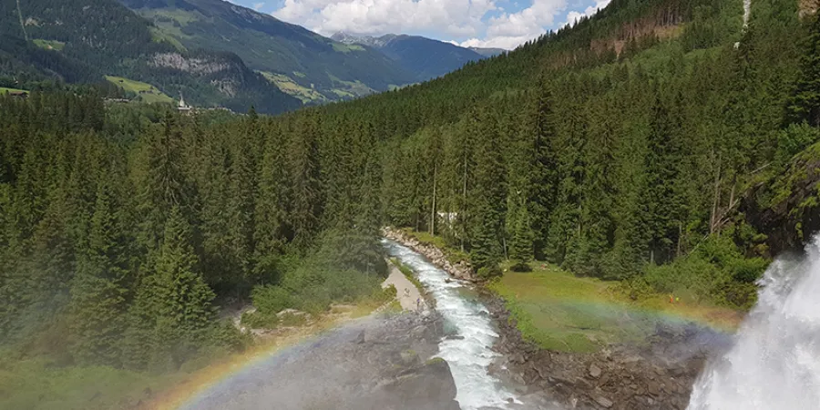 Krimmler watervallen uitzicht