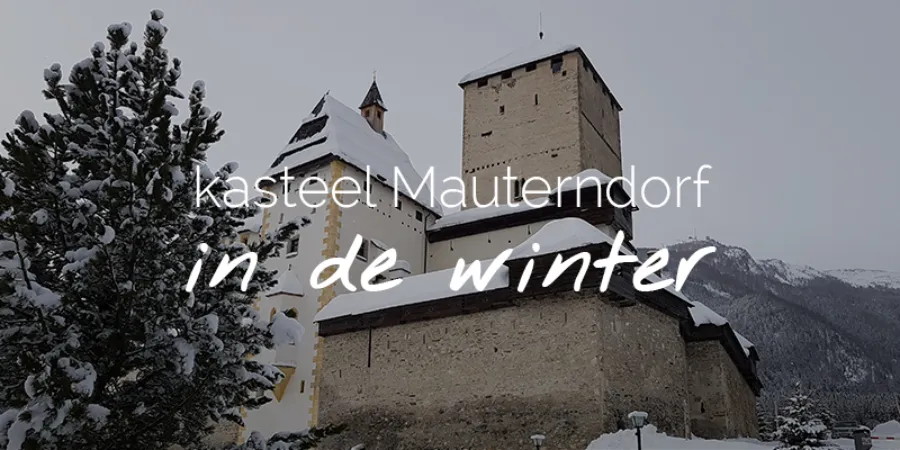 Kasteel mauterndorf in de winter