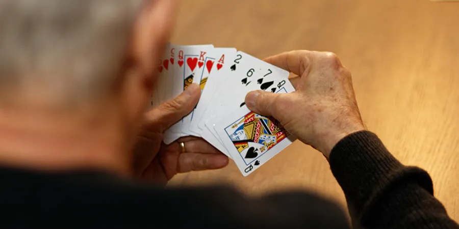 Kaartspelletjes op wintersport