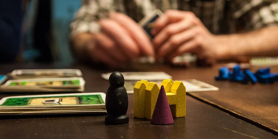 Gezelschapsspel op wintersport