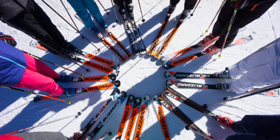 Op wintersport met groep