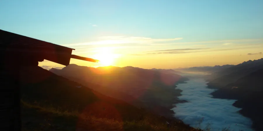 Zonsondergang Hochkonig