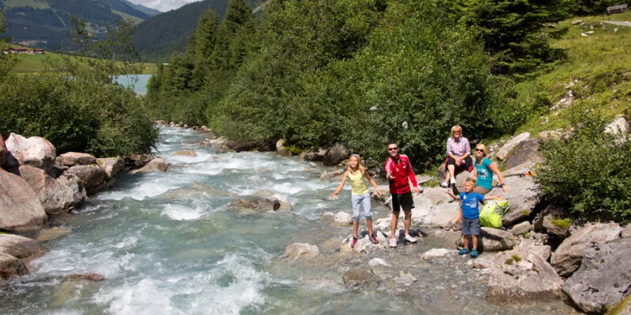 Nationaal park hohe tauern stromende beek