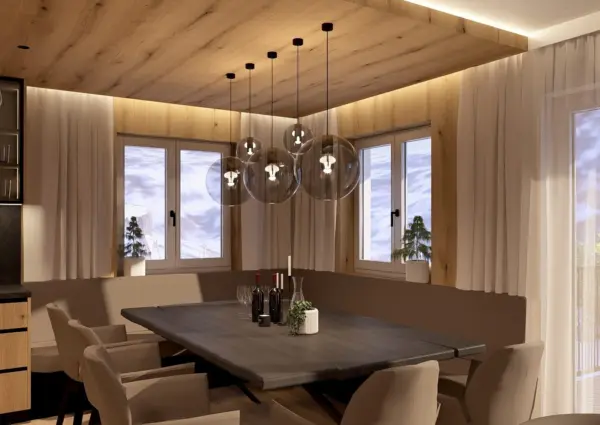 Alpen Resort C2 Saalbach eettafel