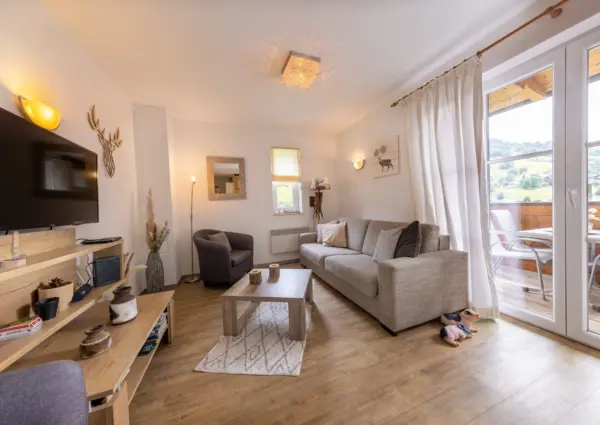 Saalbach Alpen Resort D4 Zithoek met openslaande deuren