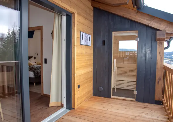 Bockblick 1 balkon met sauna