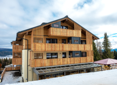 Bockblick zij aanzicht winter