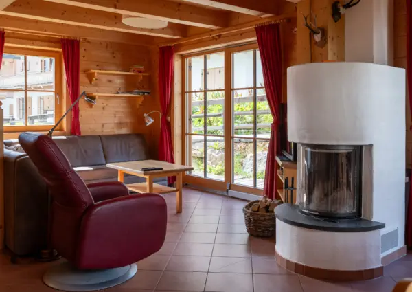 Hochkrimml Chalet Gretl open haard