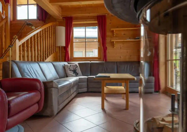 Hochkrimml Chalet Gretl woonkamer