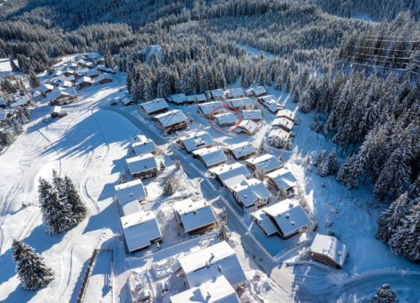 Chalet Happy ligging winter