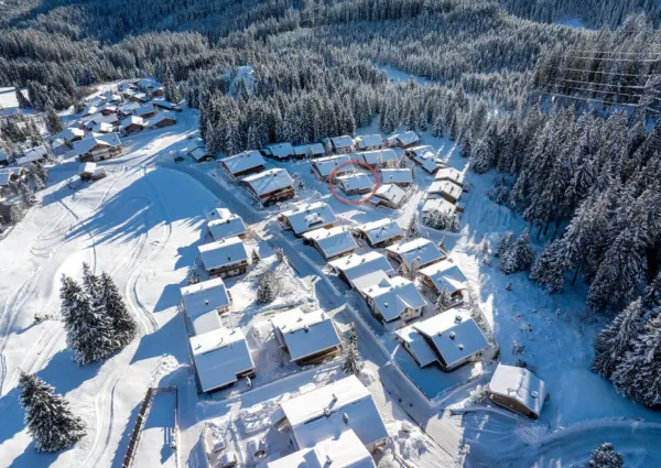 Chalet Happy ligging winter