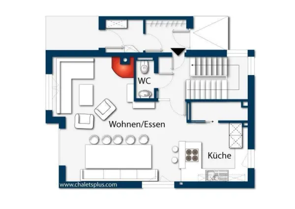 0033 KL chalet Joy plattegrond 2
