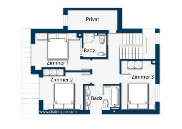 0034 KL chalet Joy plattegrond 3