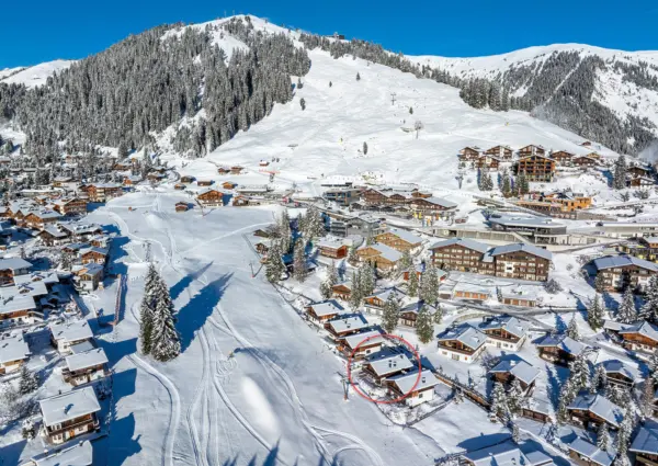 KC3 B6nigsleiten Chalet Mariandel ligging winter in KC3 B6nigsleiten