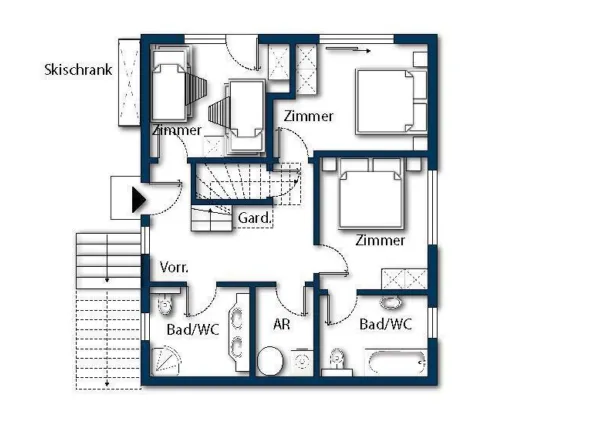 0033 HK Chalet Panorama plattegrond 1