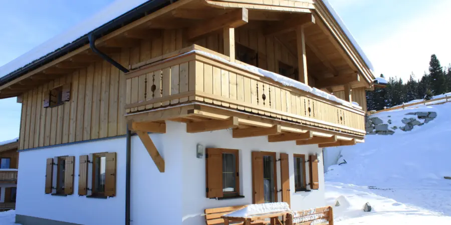 Chalet Sydney Hochkrimml zijaanzicht winter
