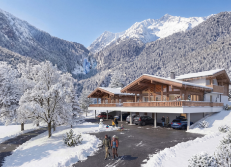 Krimml Cool Chalet impressie aanzicht winter