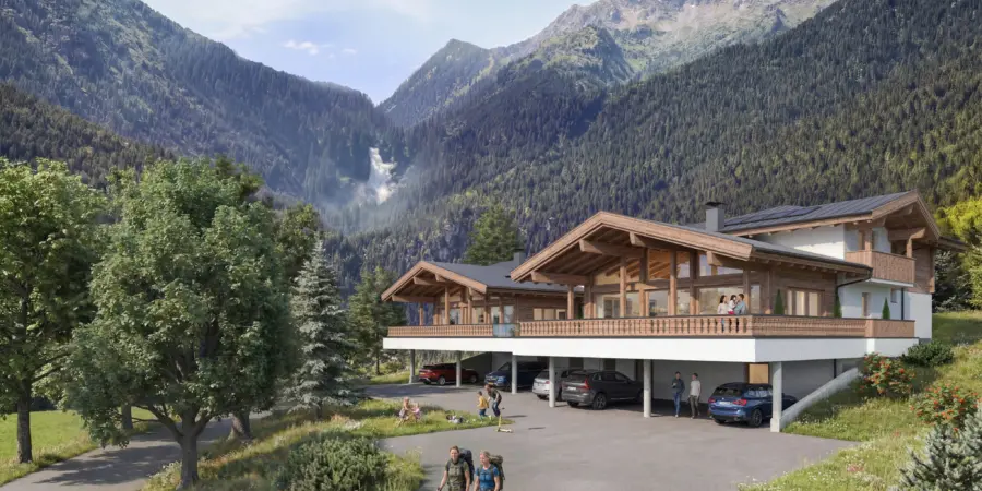 Krimml Cool Chalet impressie aanzicht zomer
