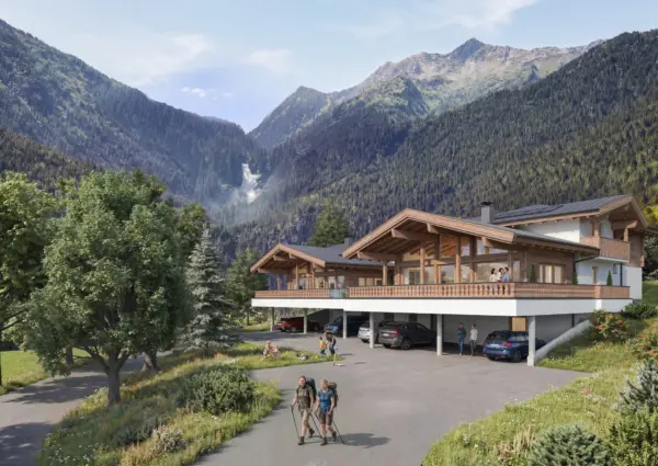 Krimml Cool Chalet impressie aanzicht zomer