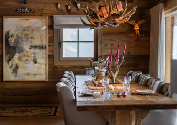 De Gravin detail eettafel