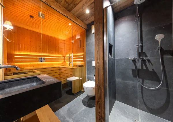 De Gravin Sauna met douche