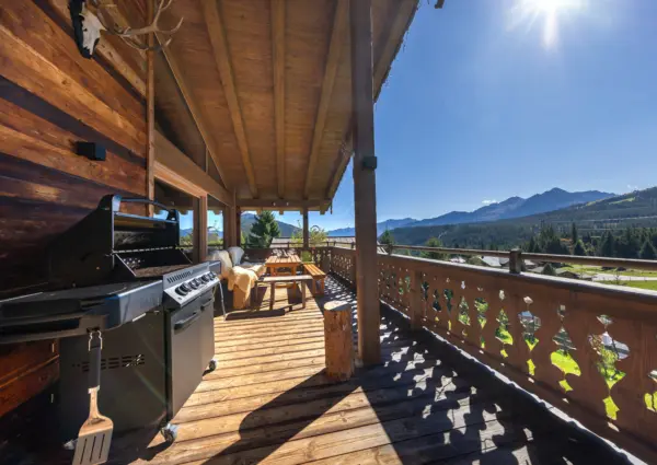 De Gravin bbq op het terras