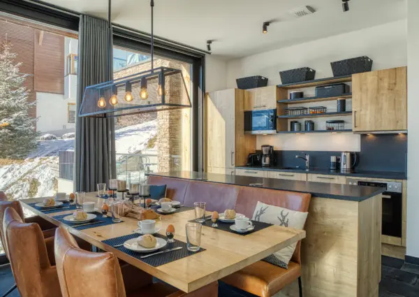 Edelweisshaus Top 6 eethoek bij keuken