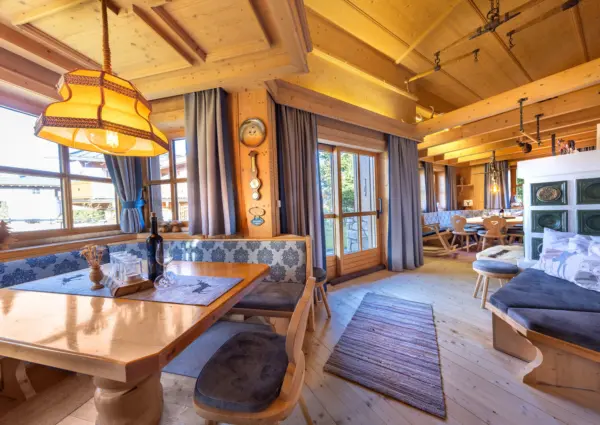 Hochkrimml Falkenstein Dahoam woonkamer overzicht