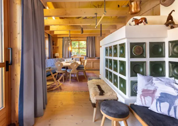 Hochkrimml Falkenstein Dahoam kachel grote eethoek