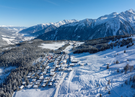 Falkenstein Dahoam ligging winter op Duxeralm
