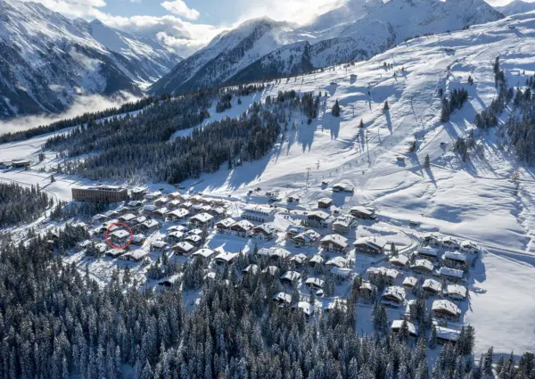 Falkenstein Dahoam ligging winter op Duxeralm zonder nieuw liftgebouw 2024