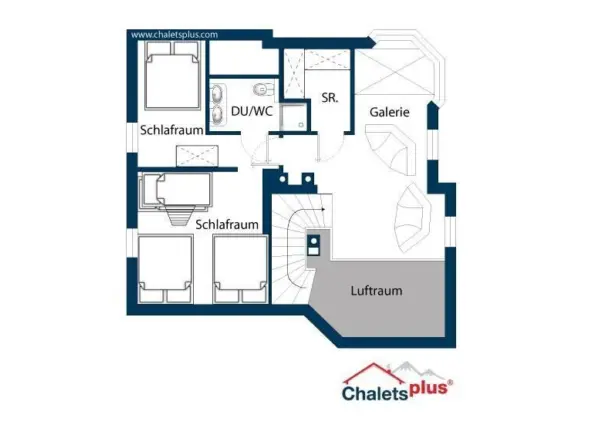 Gans den berg 1 Obergeschoss