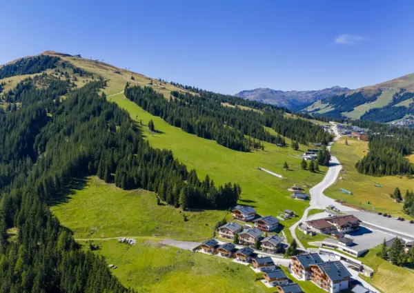 Hochkrimml Gans den Berg 2 zomer overzicht dorp