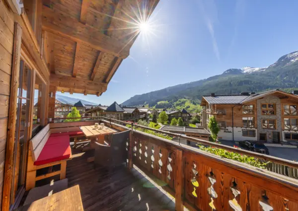 Chalet Bergkristall Grunerstein Bramberg zithoek met uitzicht