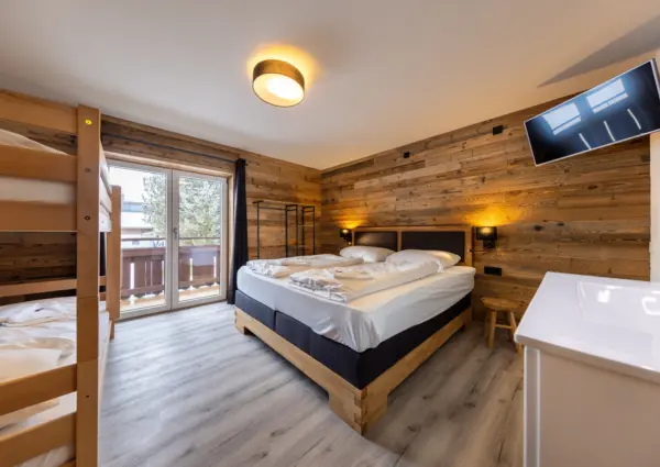 Steinbock Silberleiten Bramberg slaapkamer met tv