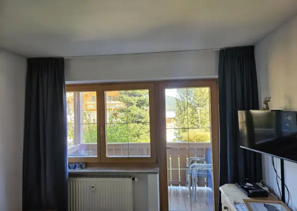 Haus Klaus richting balkon voor livegang