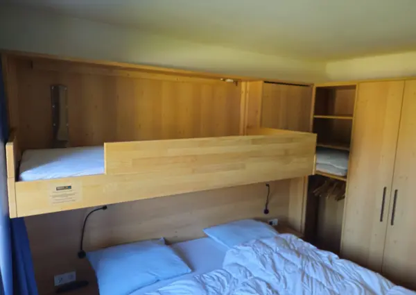 Haus Klaus slaapkamer met uitklapbed voor livegang