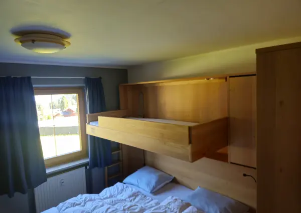 Haus Klaus slaapkamer met uitklapbed overzicht voor livegang