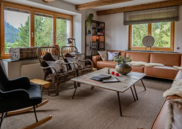 Neukirchen Hieburg Lodge Woonkamer