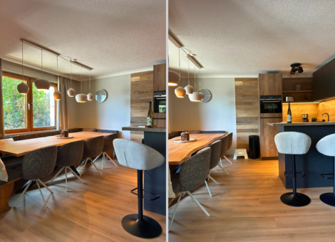 Neukirchen Landhaus Maier 1 keuken en eettafel