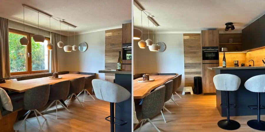 Neukirchen Landhaus Maier 1 keuken en eettafel