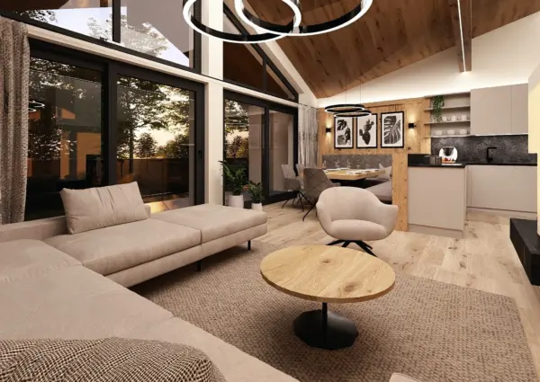 Latschen Lodge Top 2 Woonkamer