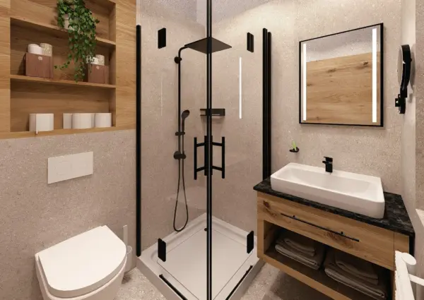 Latschen Lodge Impressie badkamer