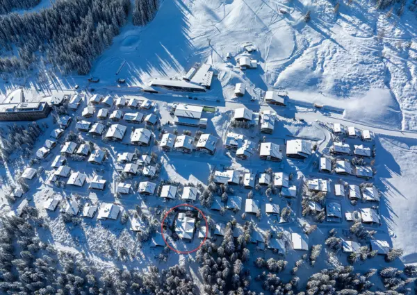 Latschen Lodge ligging winter