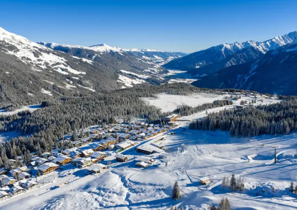 Duxeralm Hochkrimml winter aan de piste