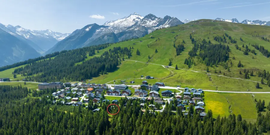 Latschen Lodge ligging zomer op Duxeralm