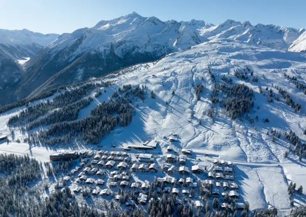 Duxeralm Hochkrimml winter richting piste