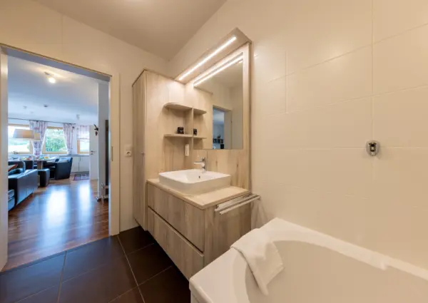 Mountain Resort Top 10 Dienten badkamer met bad