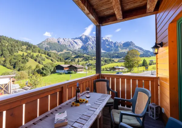 Dienten Mountainresort Top 10 balkon met uitzicht op Hochk C3 B6nig
