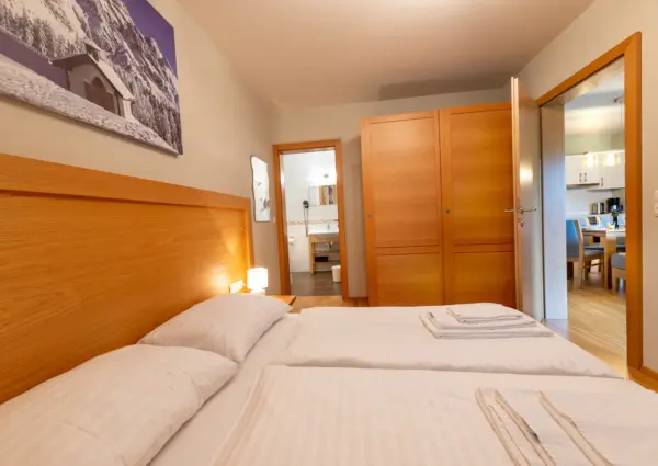 Mountainresort Top 7 Dienten slaapkamer met ensuite